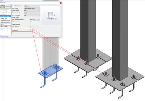 slotted holes in structural steel